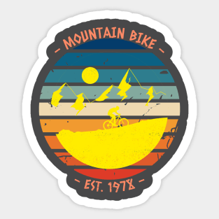 Mountain bike, est 1978 Sticker